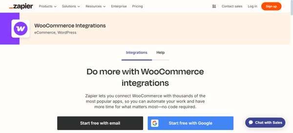WooCommerce Zapier – Best for Workflow Automation