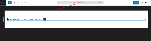 Navigation part 1 - site editor