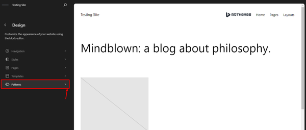 Site Editor - Patterns part 1