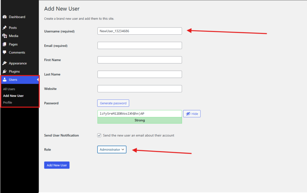 Update Admin Username Update Admin Username
