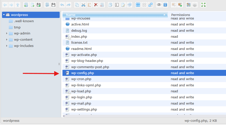 wp-config.php File wp-config.php File