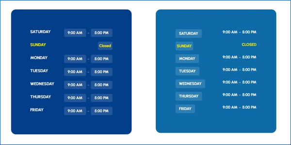 Business hours - Zoloblocks Business hours - Zoloblocks