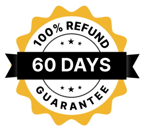 60 days 100% refund guarantee seal
