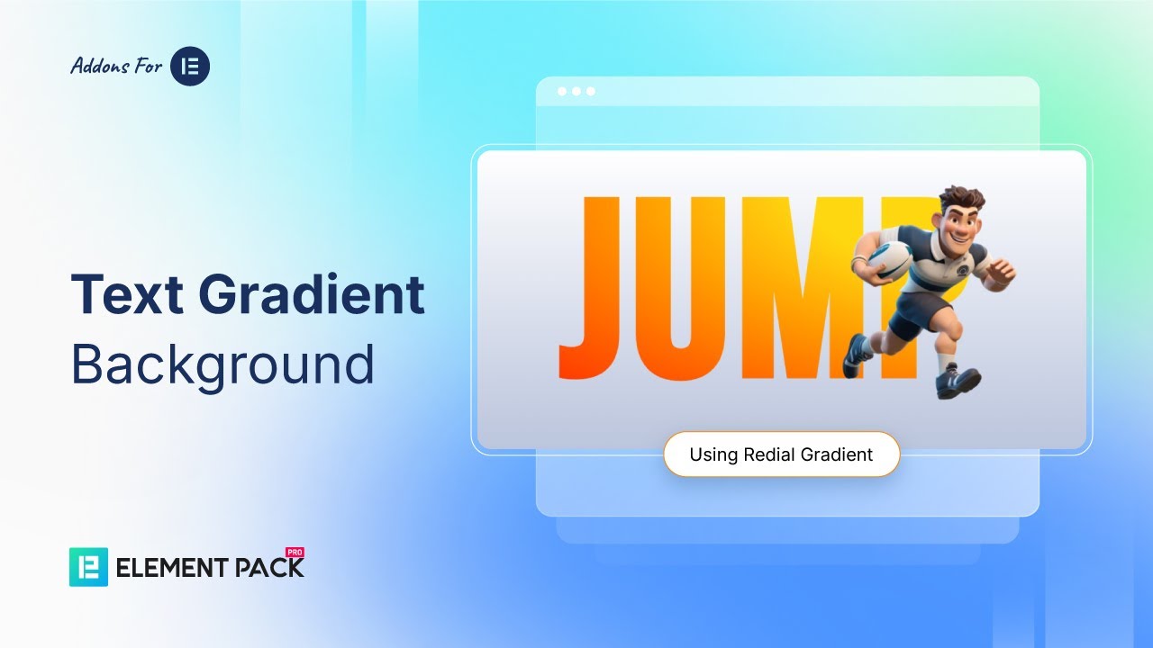Text Gradient Background in Element Pack Pro | Complete Setup & Customisation