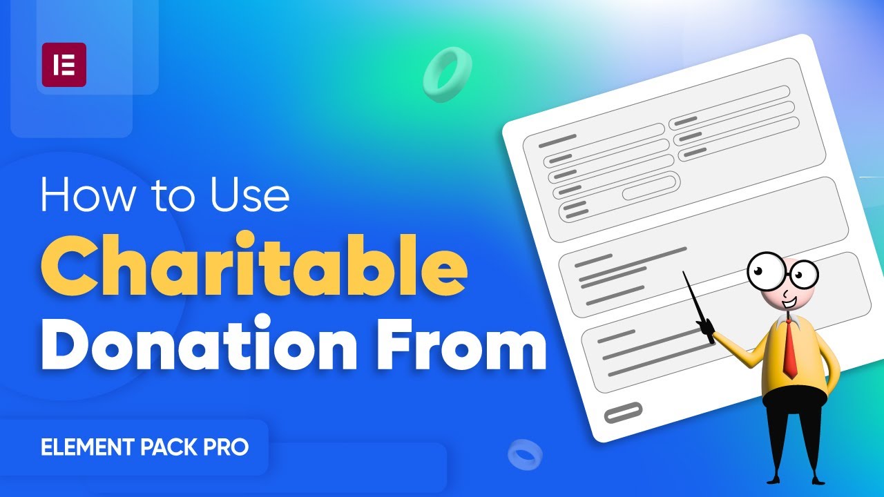 How to Use Charitable Donation Form in Elementor by Element Pack