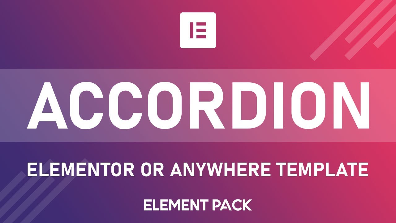 How to Use Elementor Template or Anywhere Template in Accordion Widget of Element Pack