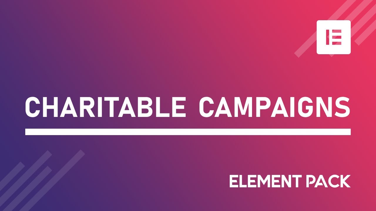 How to Use Charitable Campaigns Widget in Elementor by Element Pack