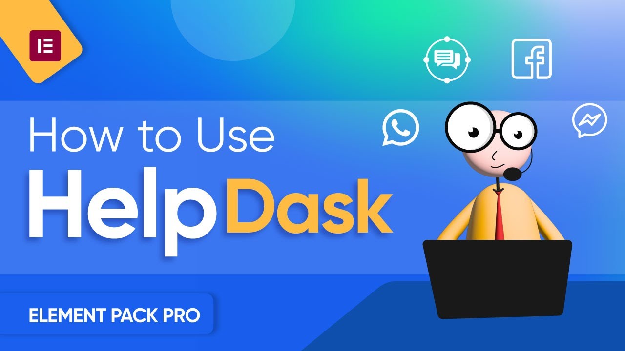 How to Create Help Desk Widget  in Elementor by Element Pack