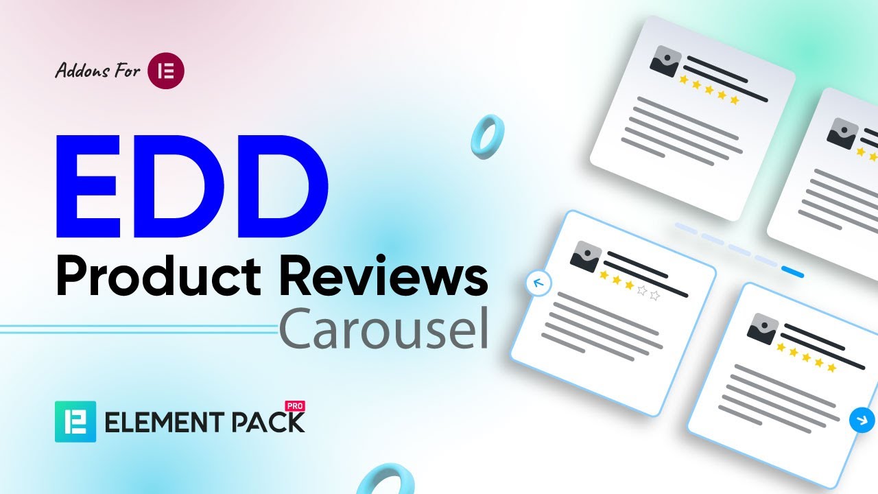 How to Use EDD Product Reviews Carousel Widget | Best Addon For Elementor