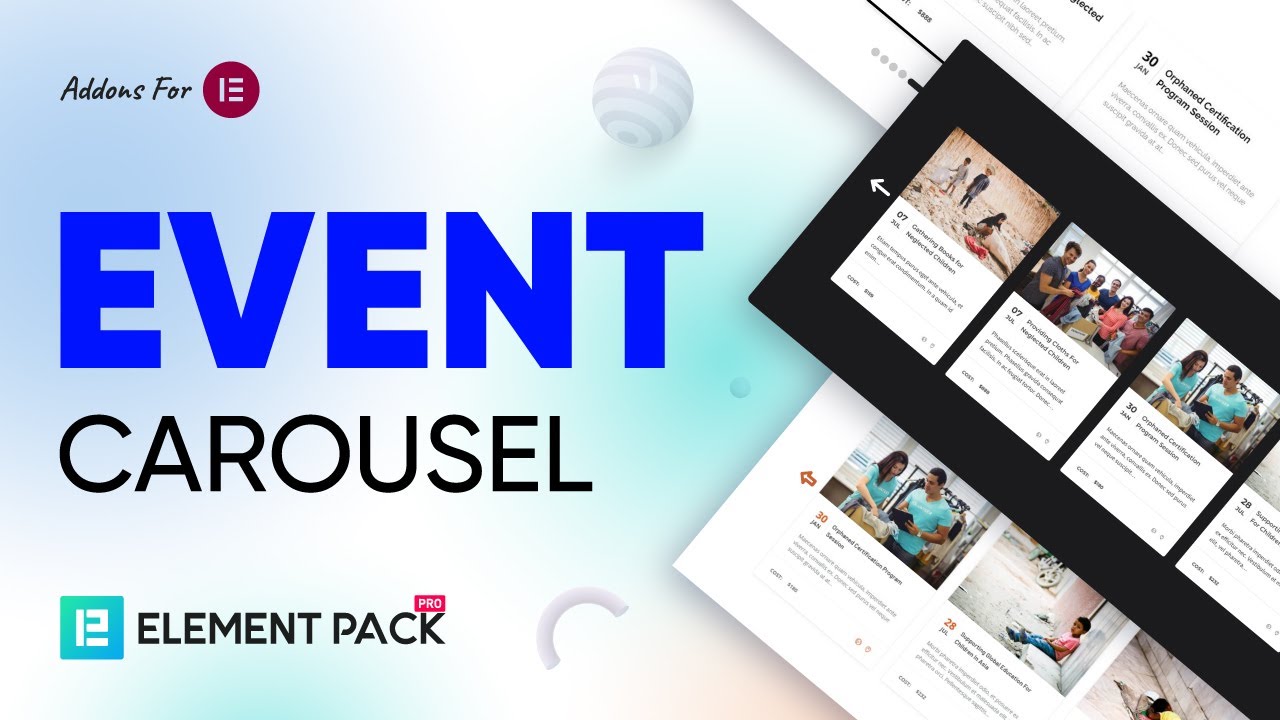 How to Create Event Carousel Widget by Element Pack