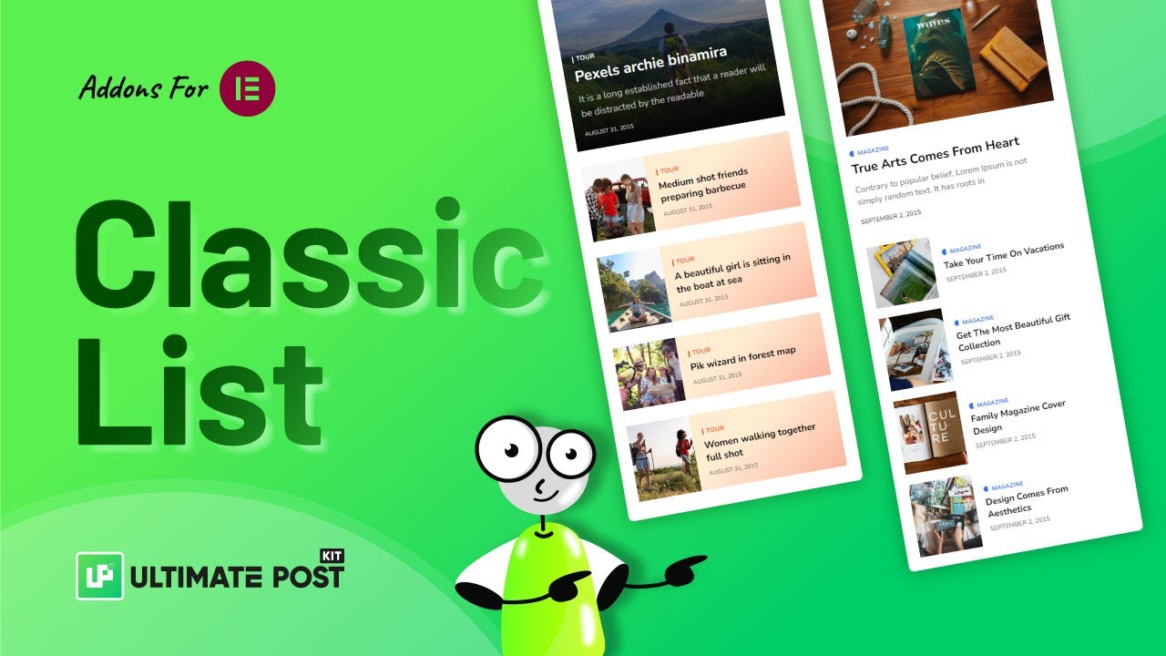 How to Use Classic List Widget by Ultimate Post Kit in Elementor | BdThemes Tutorial