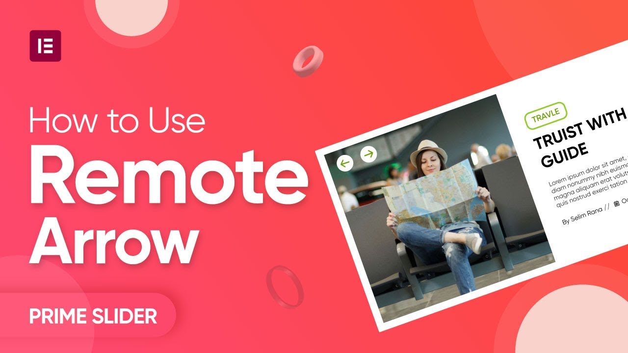 How to Use Remote Arrows Pro Widget | Free Slider Addon For Elementor | Prime Slider