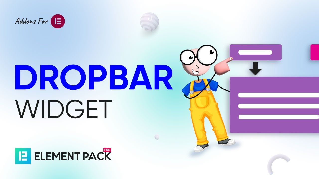 How to Use Dropbar Widget by Element Element