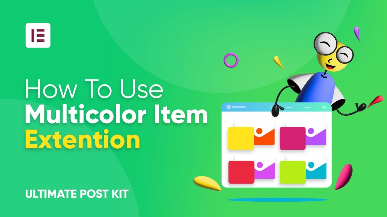 How To Use Multicolor Item Extention | BdThemes Tutorial | Ultimate Post Kit