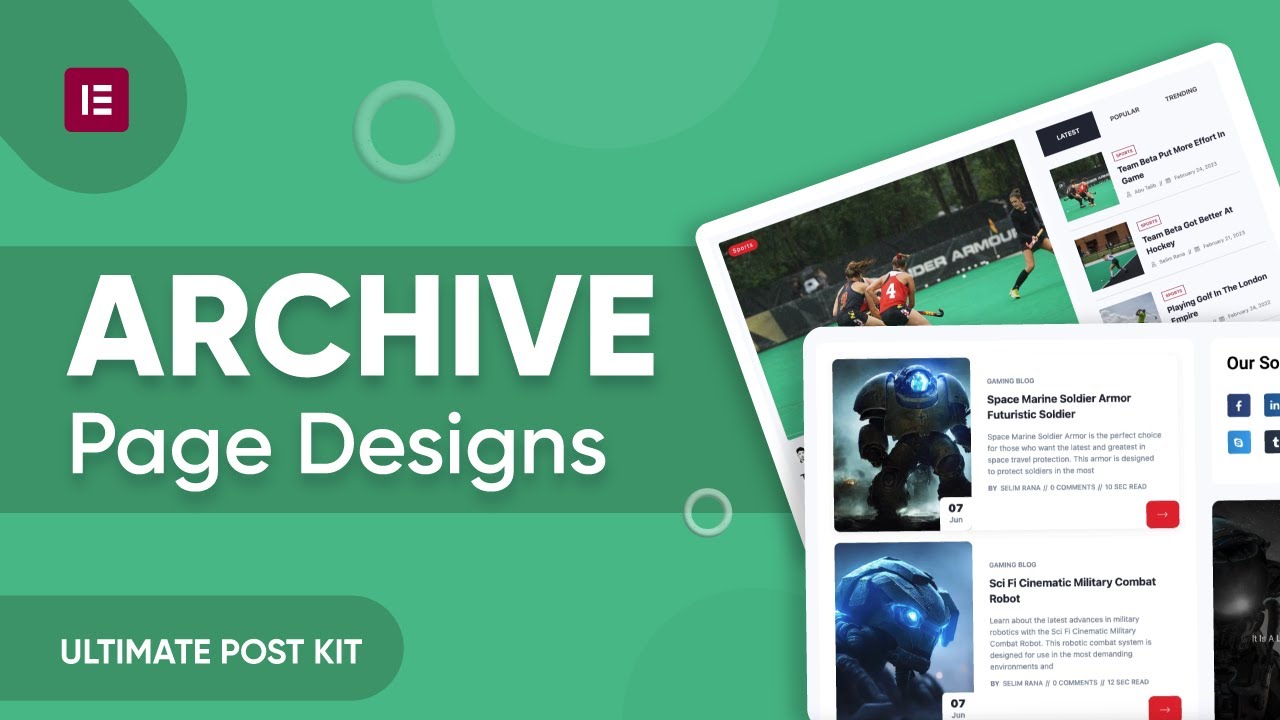 Engaging Blog Archive Page Designs with Ultimate Post Kit - DIY Archive Design in WordPress