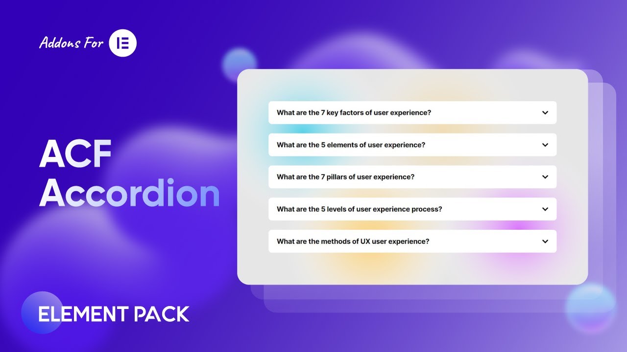 How To Use ACF Accordion| Best Elementor Addons