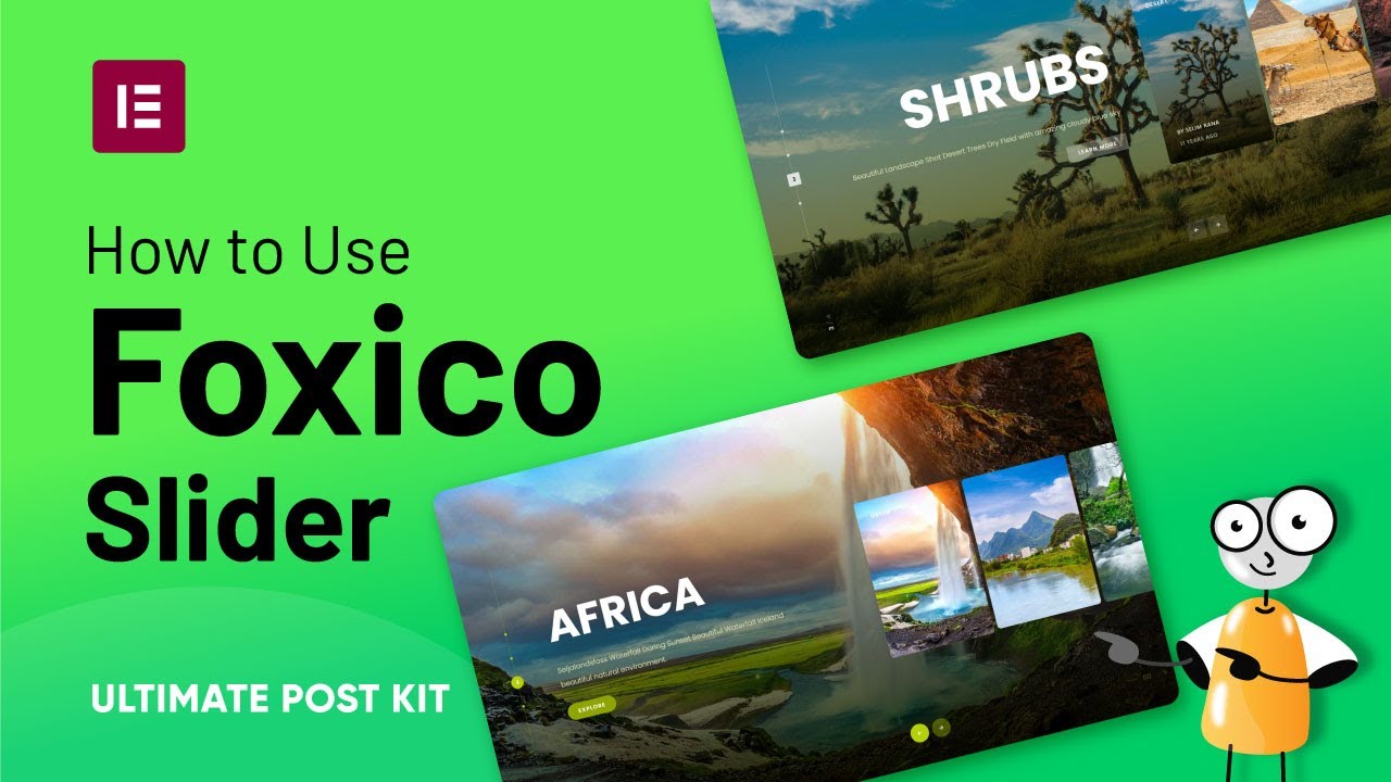 How to Use Foxico Slider Widget by Ultimate Post Kit in Elementor | BdThemes