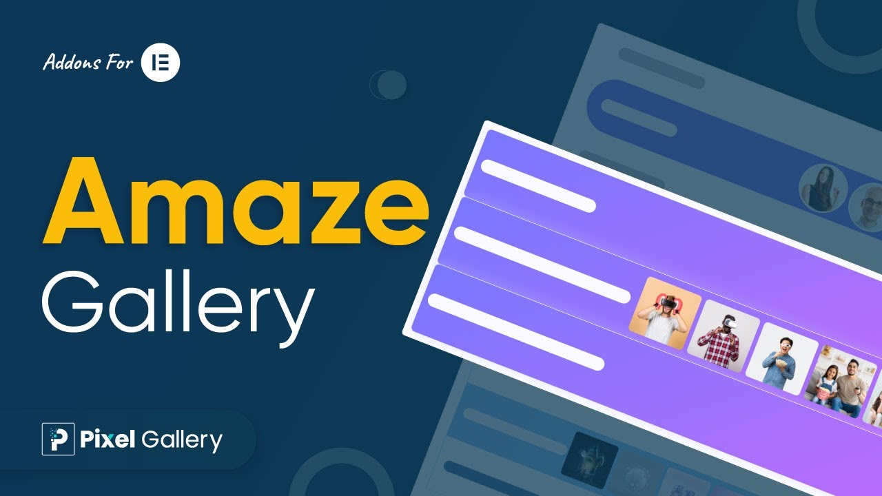 How to Use Amaze Gallery Widget by Pixel Gallery in Elementor