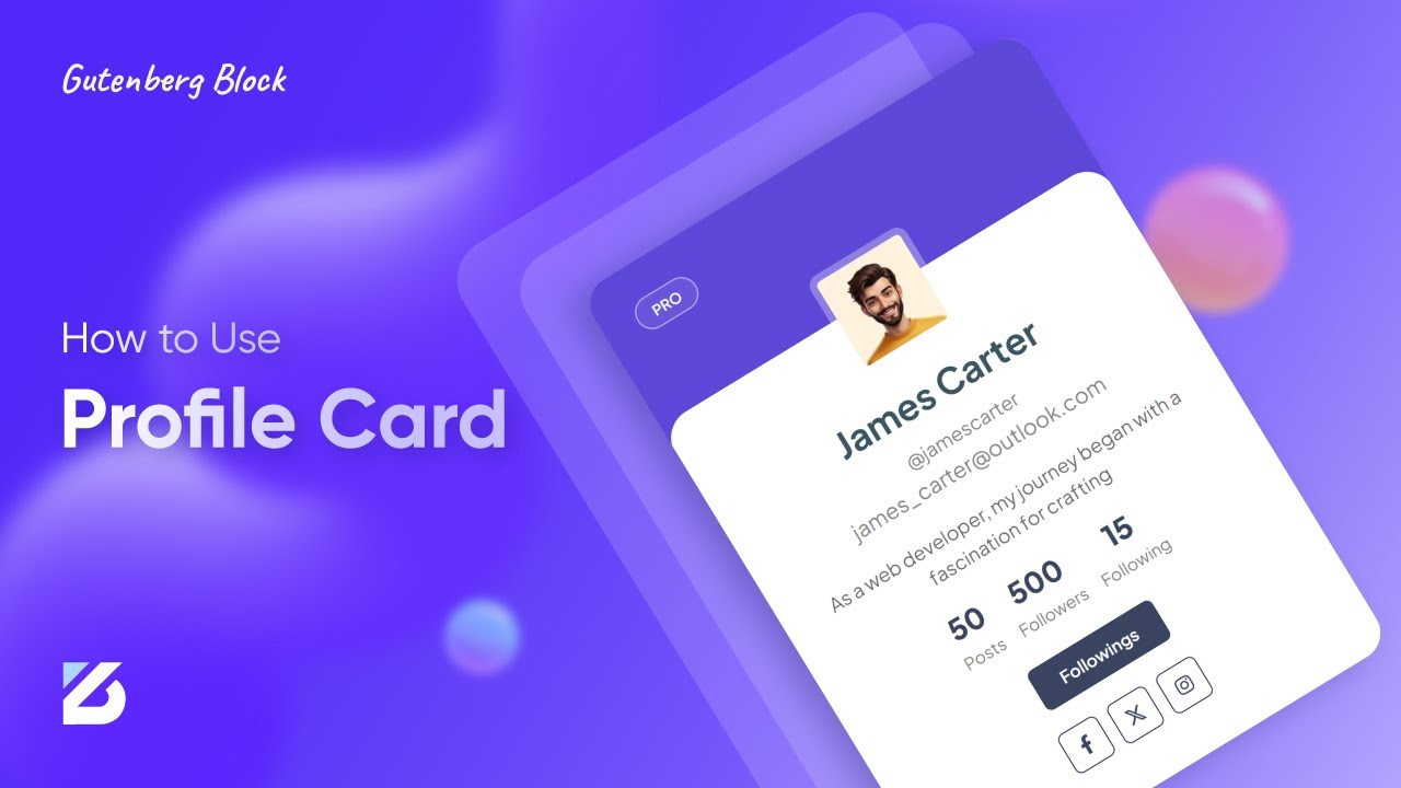 No Code Profile Card Design in WordPress Using Block Plugin ZoloBlocks