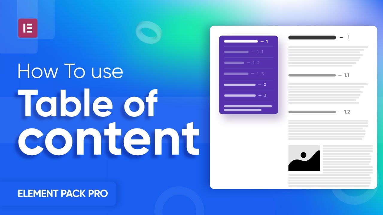 How to Use Table of Content Widget in Elementor by Element Pack