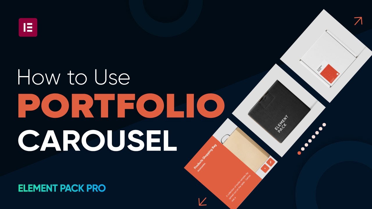 How to Use Portfolio Carousel Widget by Element Pack in Elementor
