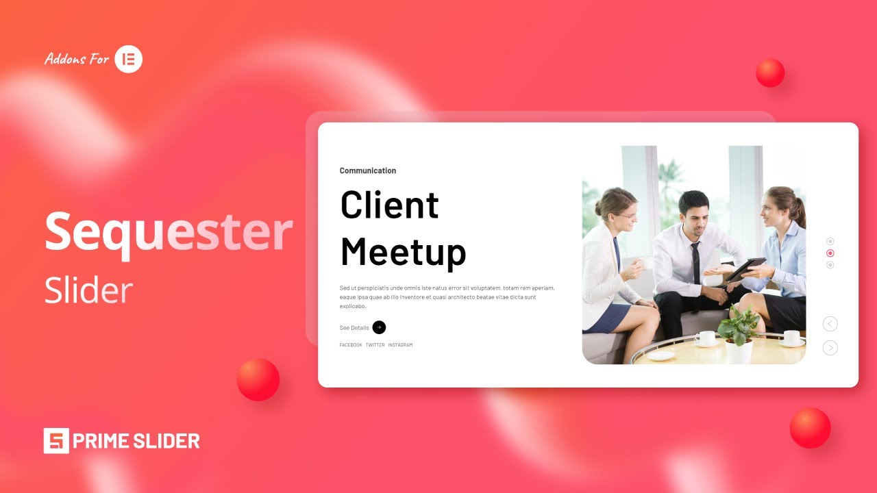 How to Use Sequester Widget by Prime slider in Elementor