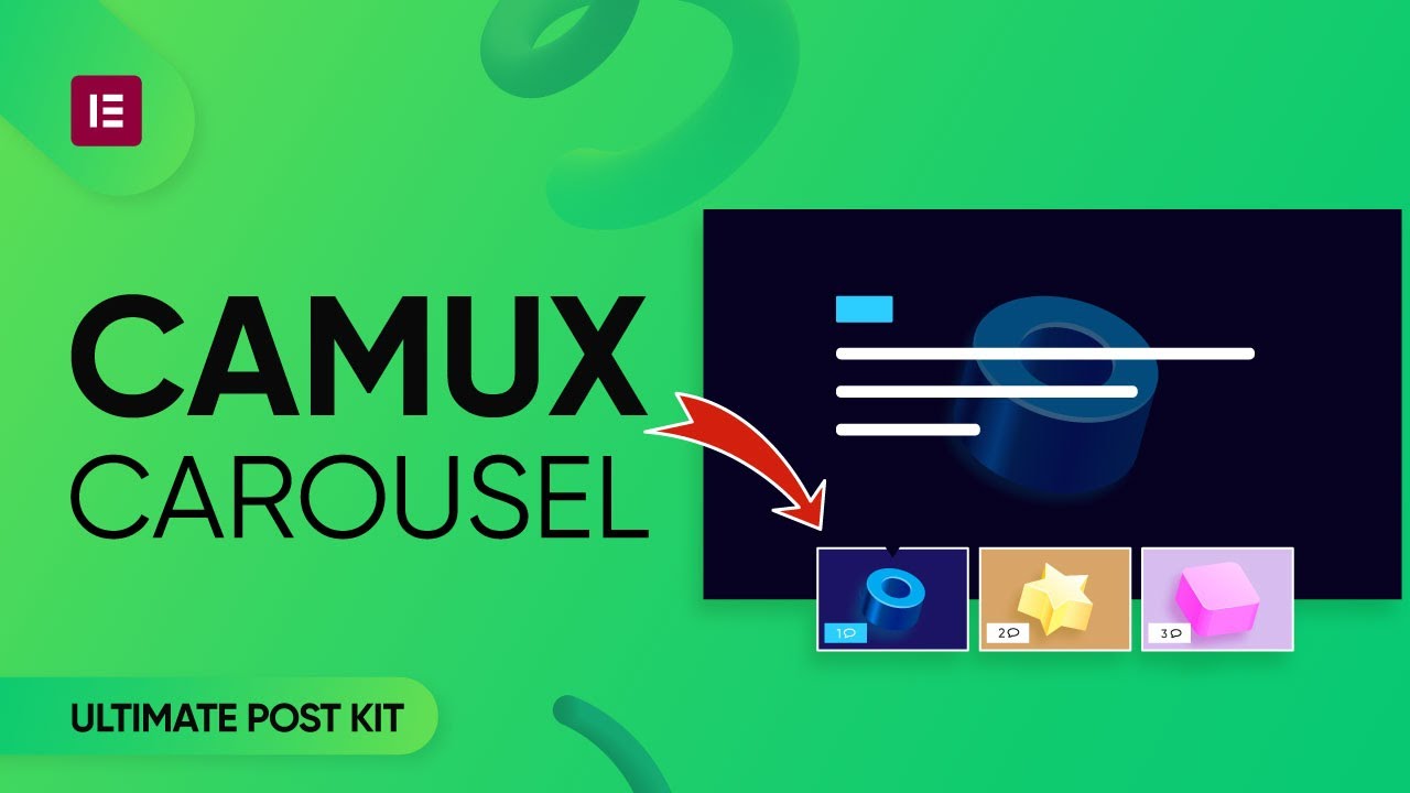 How to Use Camux Slider Widget by Ultimate Post Kit in Elementor