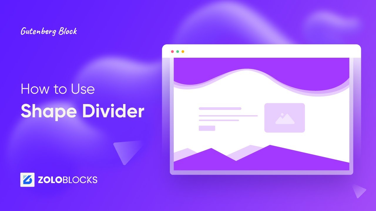Introducing Shape Divider for WordPress with Gutenberg Block by ZoloBlocks