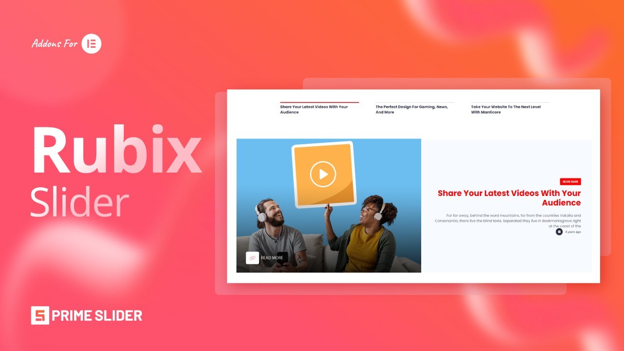 How to Use Rubix Slider by Prime Slider in Elementor