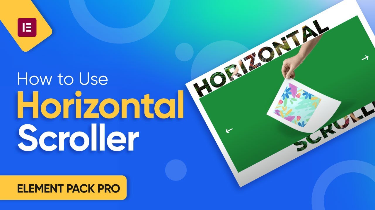 How to Use Horizontal Scroller Widget by Element Pack Pro in Elementor