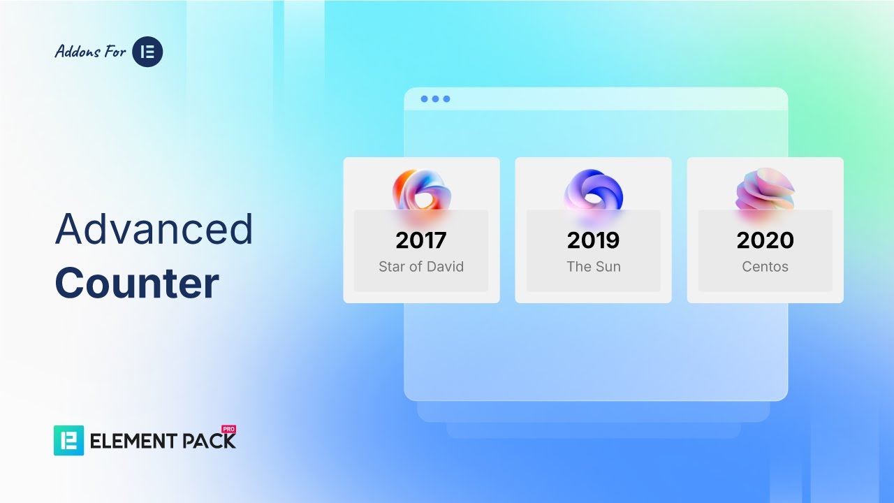 How to Use Advanced Counter Widget by Element Pack in Elementor