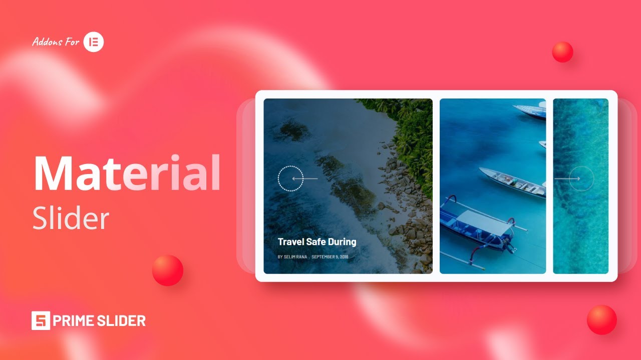 How to Use Material Slider Widget | Best Elementor Slider Plugin