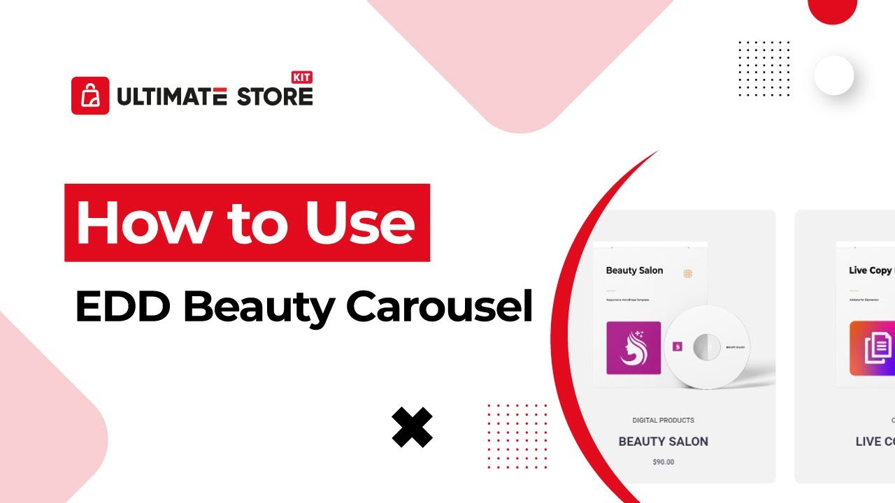 How to Use EDD Beauty Carousel by Ultimate Store Kit in Elementor | Best Free ecommerce Addons