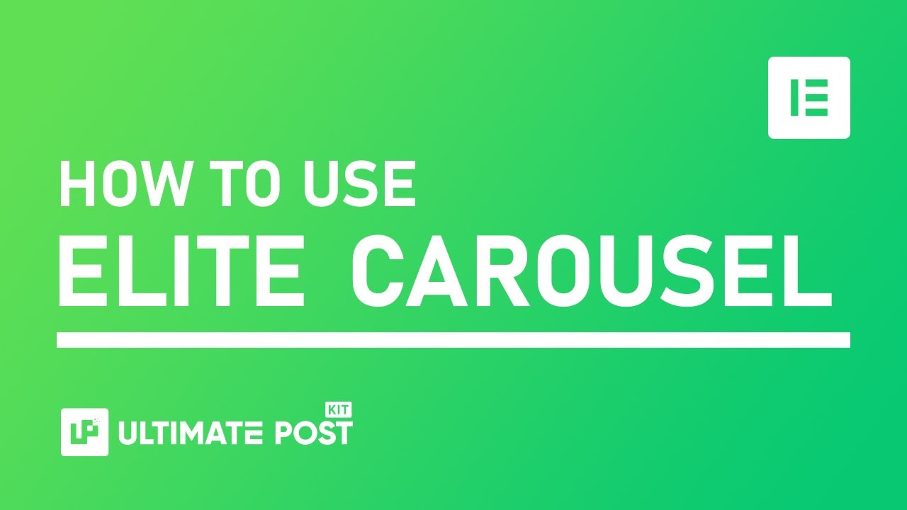 How to Use Elite Carousel Widget by Ultimate Post Kit in Elementor | BdThemes Tutorial