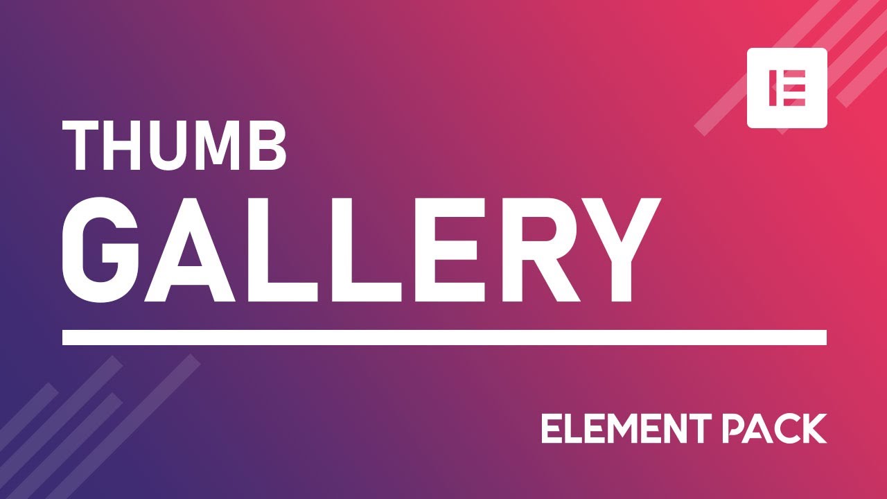 How to Create Thumb Gallery Widget by Element Pack