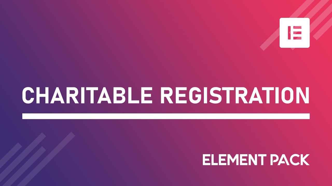 How to Use Charitable Registration Widget in Elementor by Element Pack