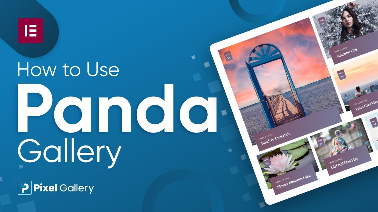 How to Use Panda Gallery Widget by Pixel Gallery in Elementor