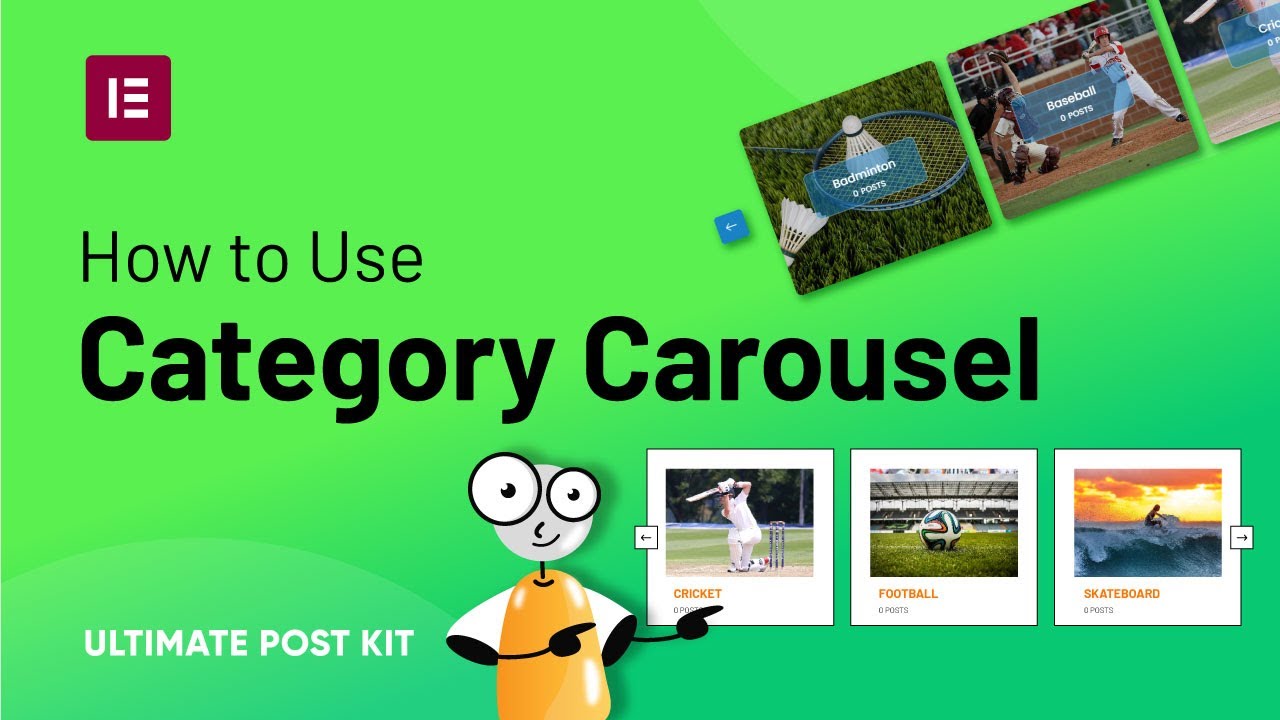 How to Use Category Carousel Widget by Ultimate Post Kit in Elementor | Best Free ecommerce Addons