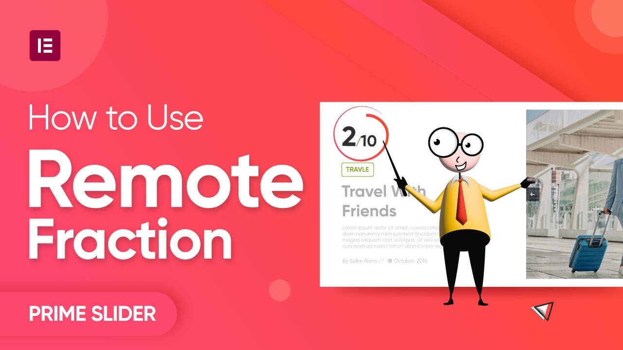 How To Use Remote Fraction Pro Widget | Prime Slider | Free Slider Addon For Elementor