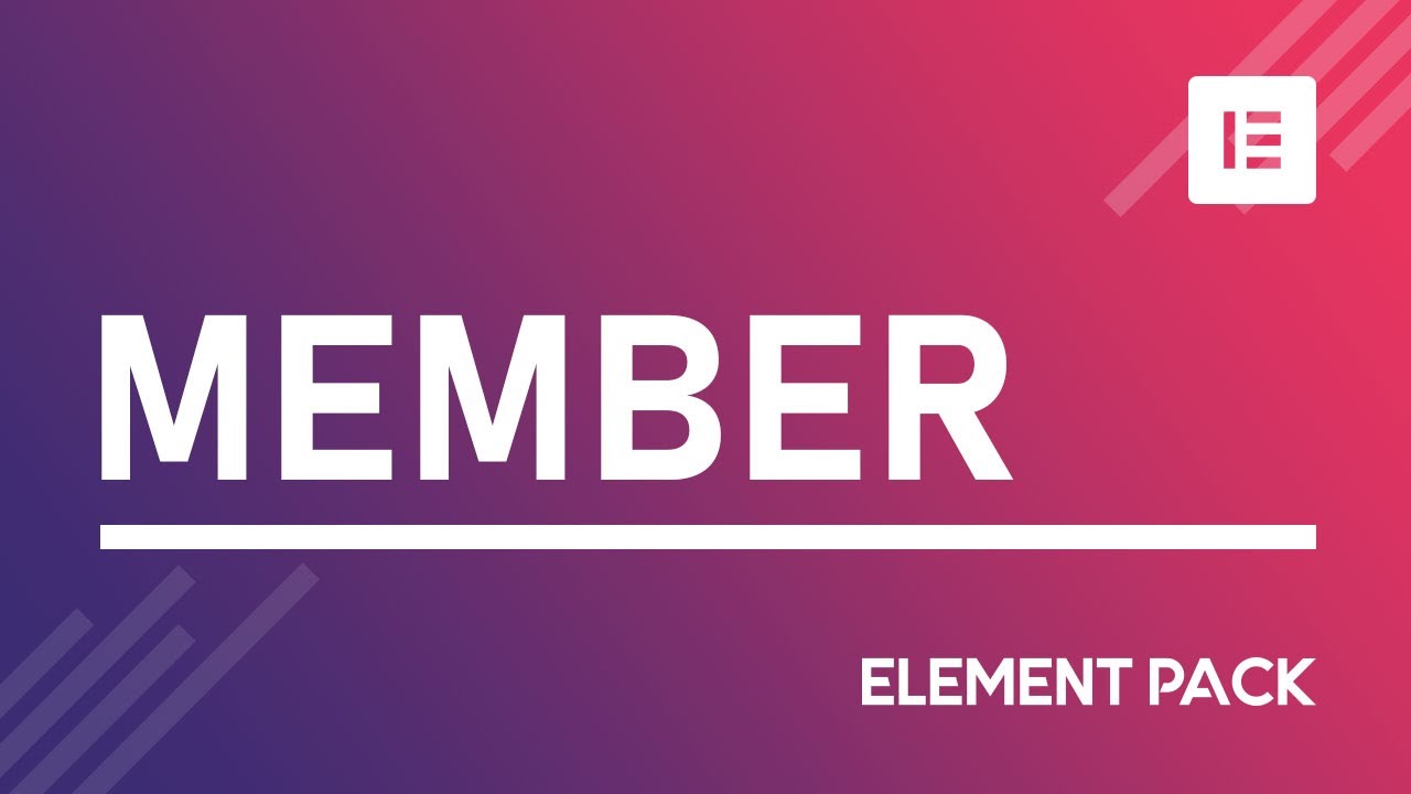 How to Use Member Widget by Element Pack in Elementor