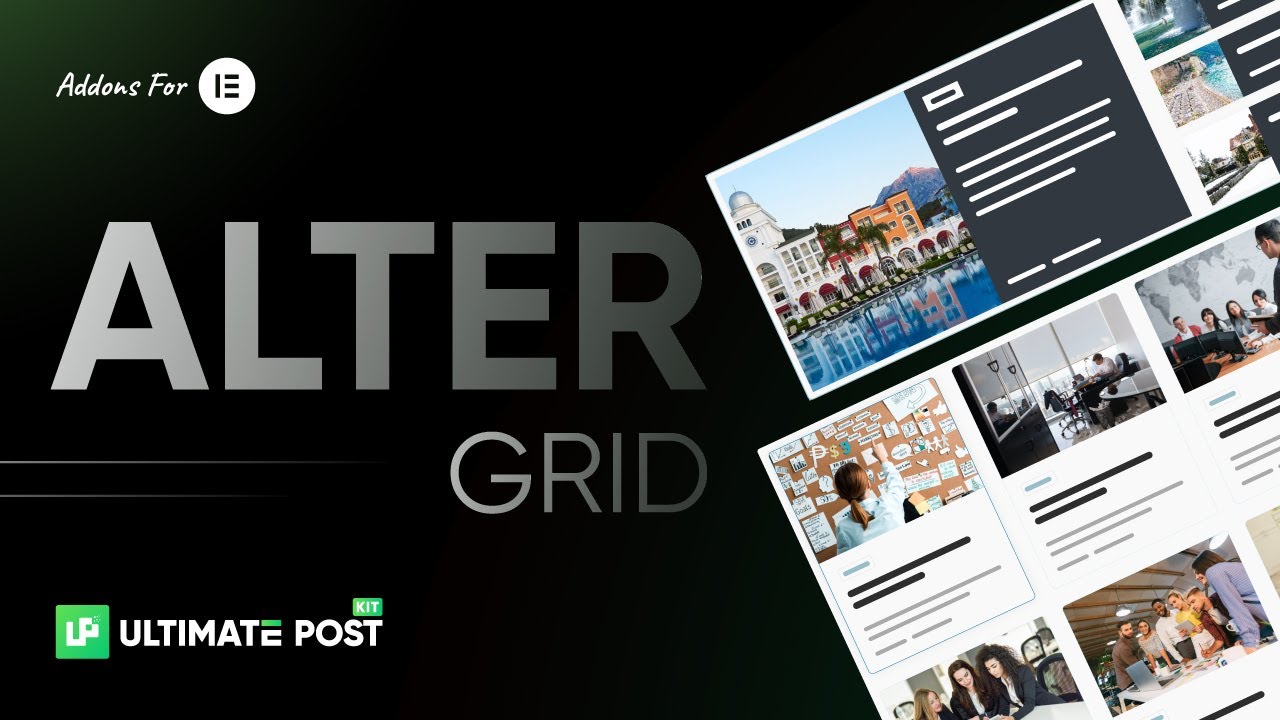 How to Use Alter Grid Widget by Ultimate Post Kit in Elementor | BdThemes Tutorial