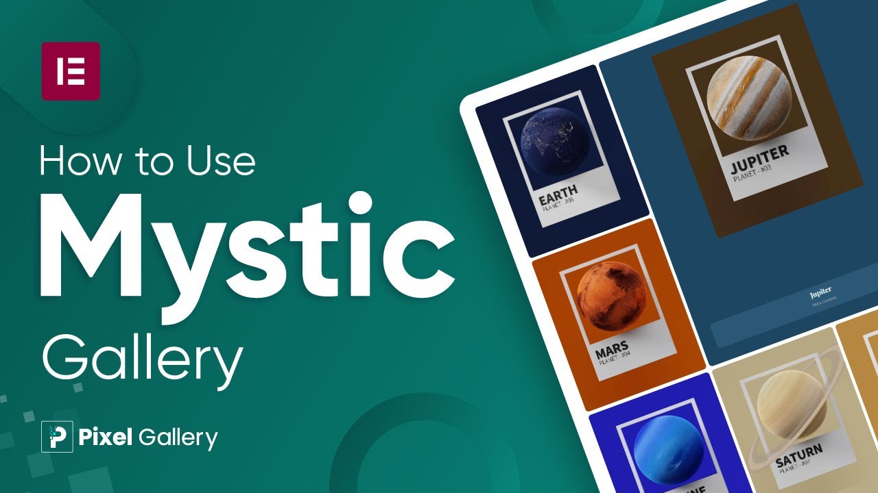 How to Use Mystic Gallery Widget by Pixel Gallery in Elementor