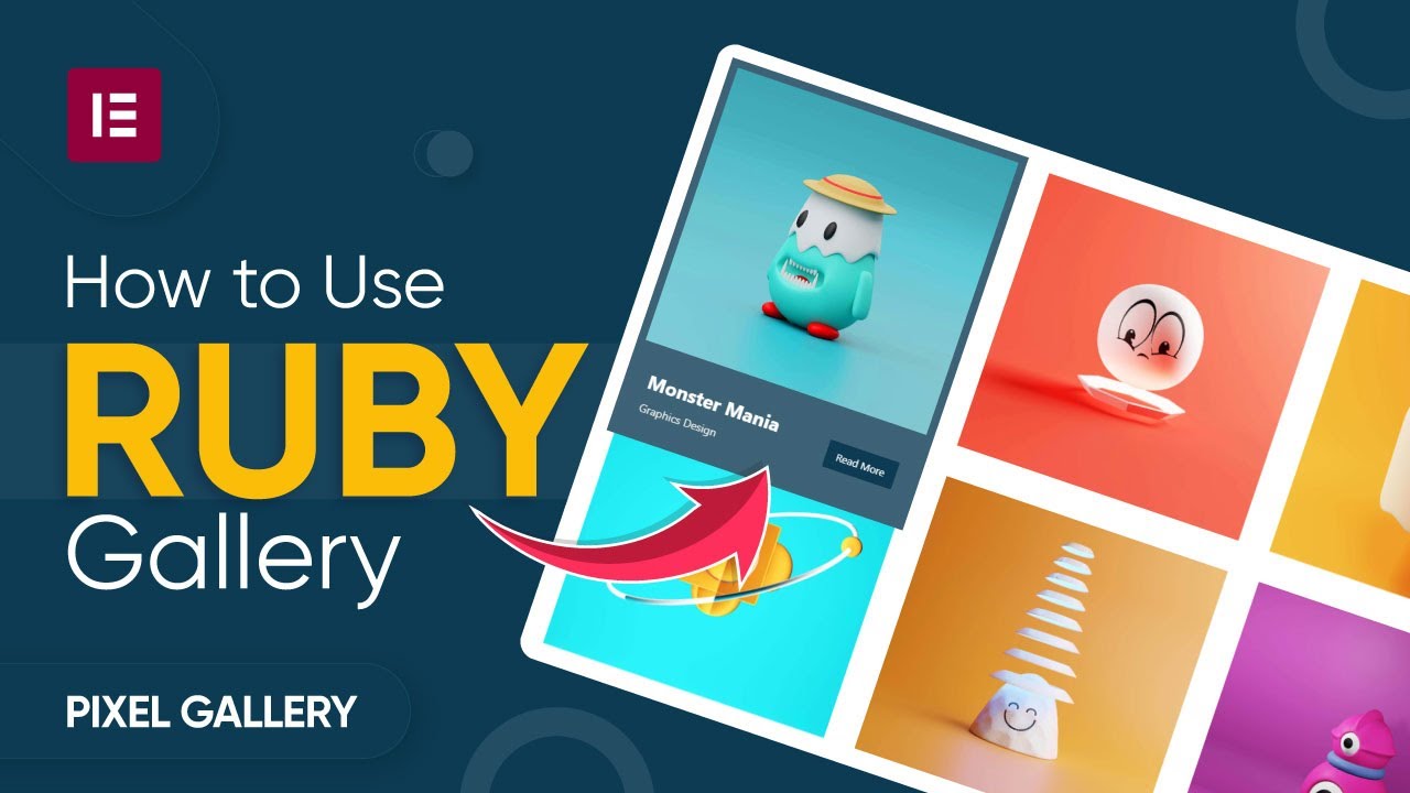 How to Use Ruby Gallery Widget by Pixel Gallery in Elementor