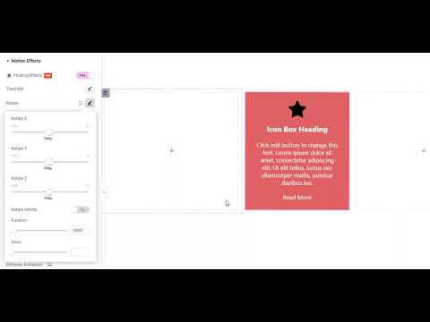 Rotate Floating Effect examples