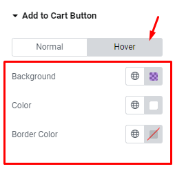 WC Carousel - style tab add to cart button section hover mode