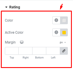 WC Carousel - style tab rating section