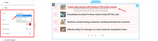 Heading Title Style Option