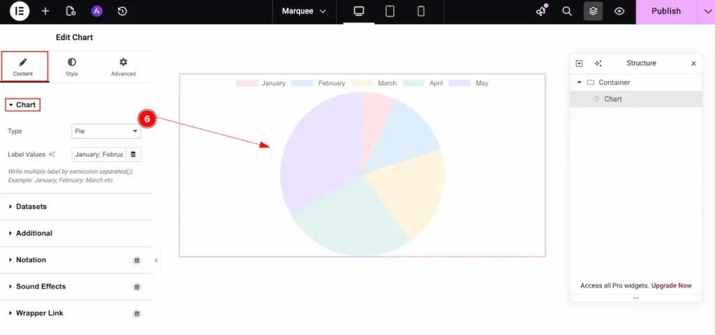 Type pie 6 - BdThemes