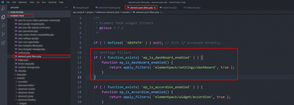 add_filter options
