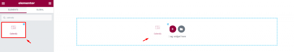 inserting Calendly widget for Elementor